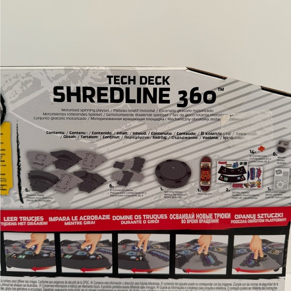 Tech Deck Shredline 360 Motorized Spinning Playset 20” W Exclusive Board New - Picture 10 of 11